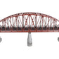 MTH 40-1031 O Gauge 30 Inch Rust Colored Steel Arch Bridge w/ Piers NIB