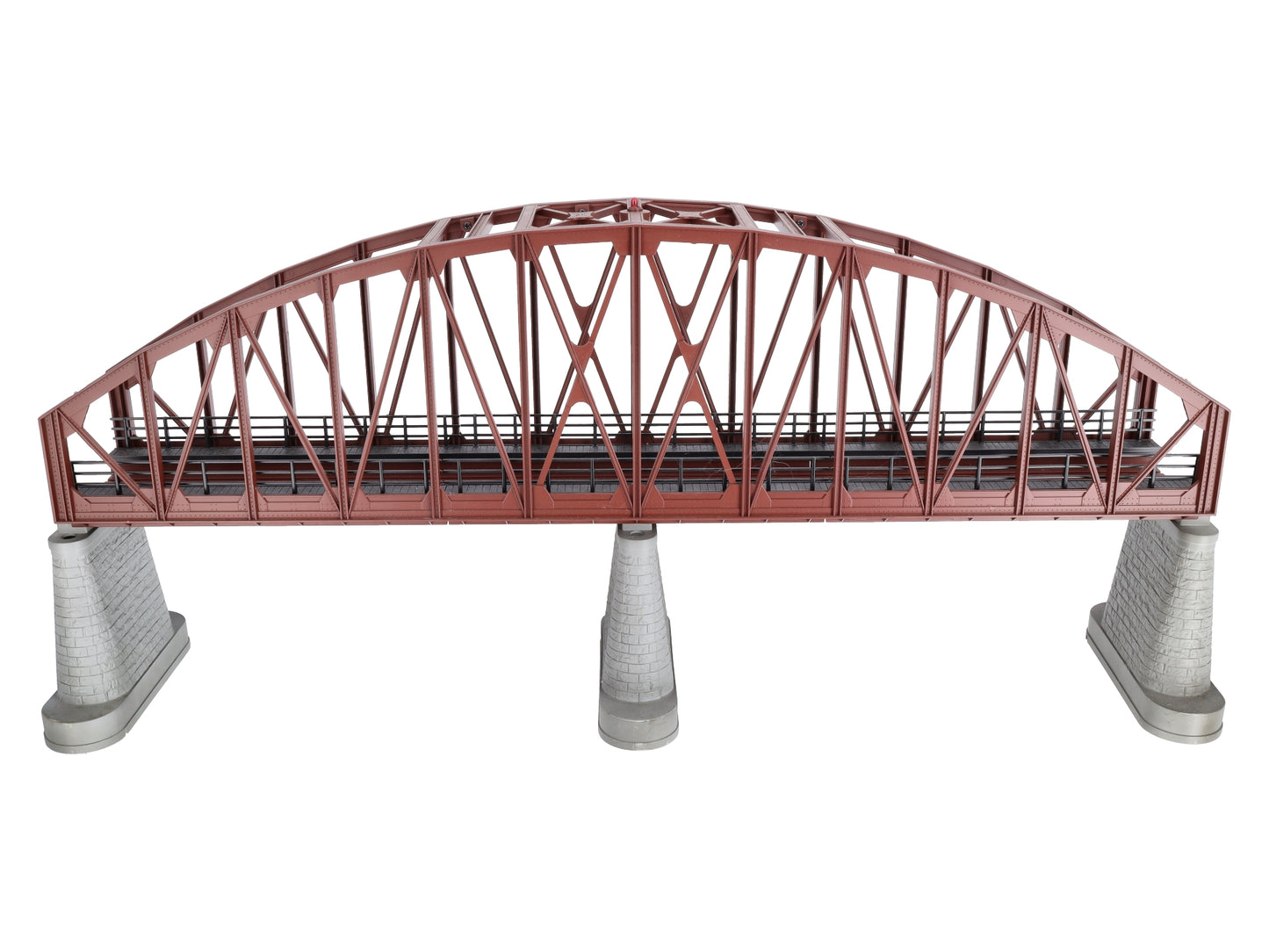 MTH 40-1031 O Gauge 30 Inch Rust Colored Steel Arch Bridge w/ Piers NIB