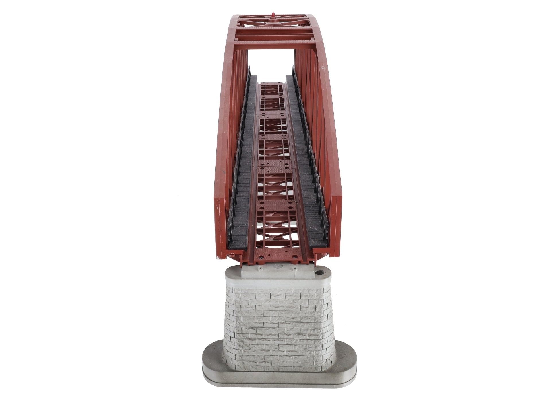 MTH 40-1031 O Gauge 30 Inch Rust Colored Steel Arch Bridge w/ Piers NIB