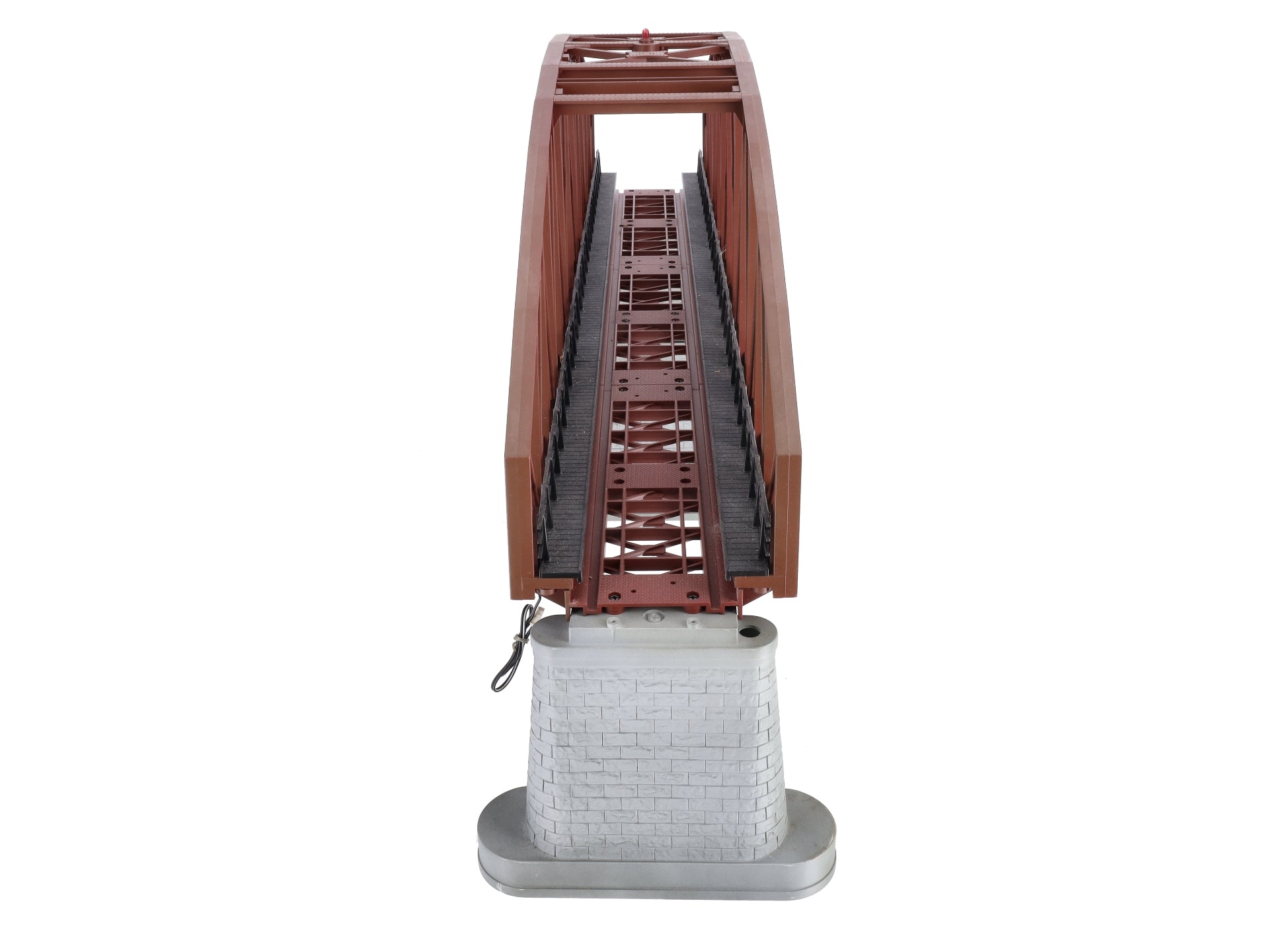 MTH 40-1031 O Gauge 30 Inch Rust Colored Steel Arch Bridge w/ Piers NIB