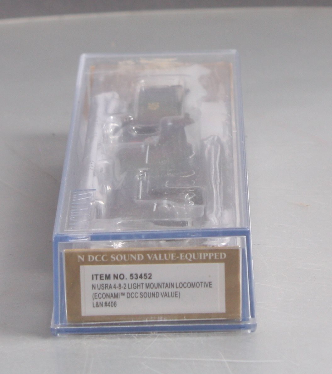 Bachmann 53452 N LN 4-8-2 Light Mountain Steam Loco with DCC Sound Value #406