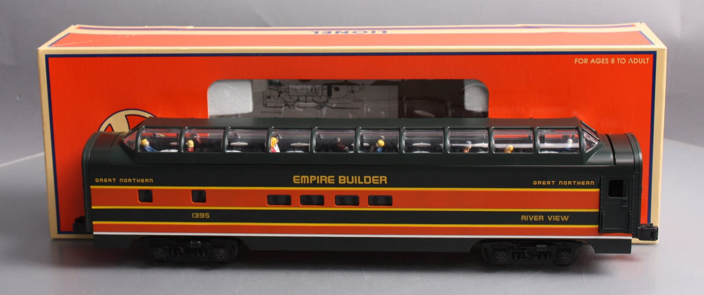 Lionel 6-19182 O Gauge Great Northern Aluminum Full Vista Dome Car #1395 LN/Box