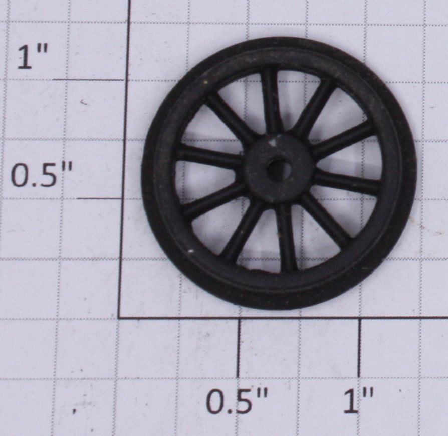 Lionel 700E-9 Black Hudson Rear Trailer Truck Plain Wheel