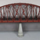 MTH 40-1031 O Gauge 30 Inch Rust Colored Steel Arch Bridge w/ Piers NIB