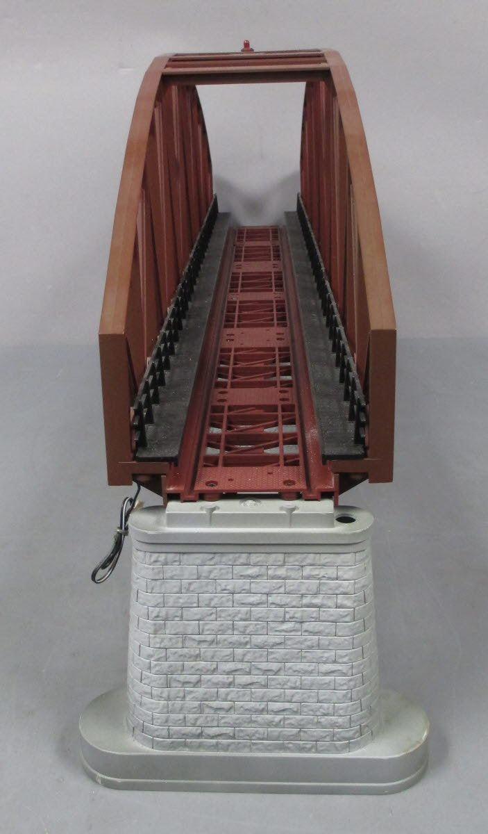 MTH 40-1031 O Gauge 30 Inch Rust Colored Steel Arch Bridge w/ Piers NIB