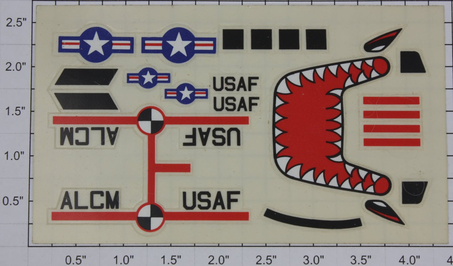 Lionel 6507-10 Cruise Missile Adhesive Sticker Decal Sheet