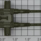 Lionel 6506-T-35 O Gauge Army Green Security Car 50 Caliber Gun