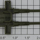 Lionel 6506-T-35 O Gauge Army Green Security Car 50 Caliber Gun