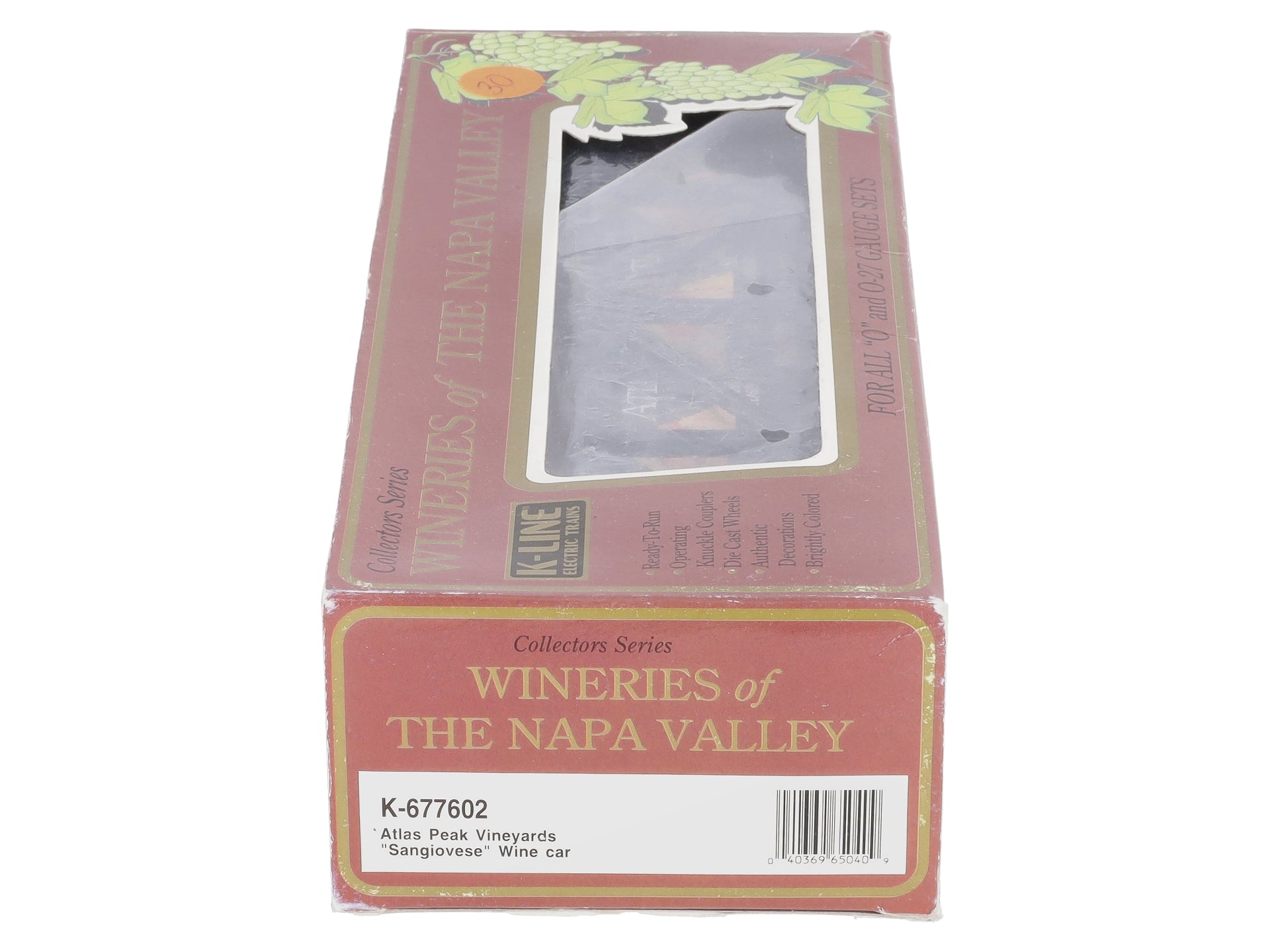 K-Line K677602 O Gauge Atlas Peak Vineyards 