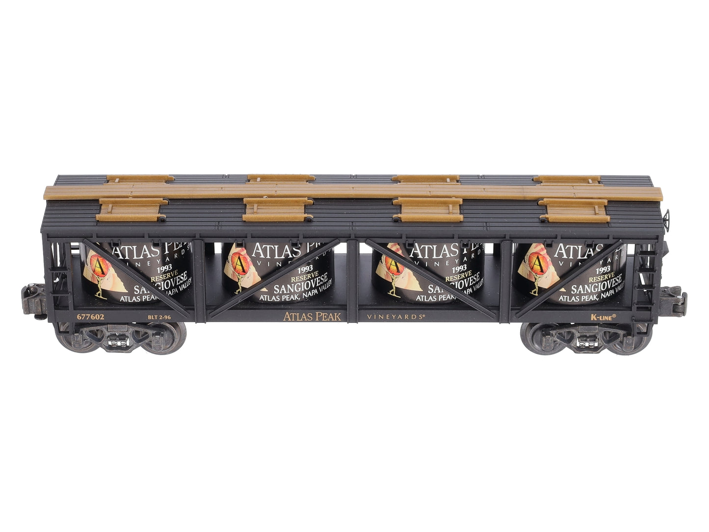 K-Line K677602 O Gauge Atlas Peak Vineyards "Sangiovese" Wine Car LN/Box