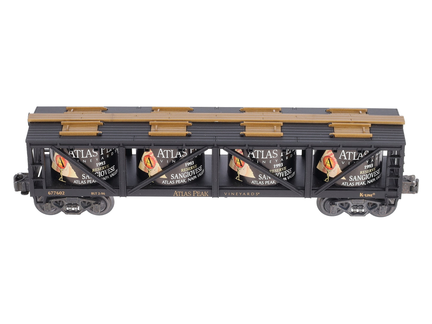K-Line K677602 O Gauge Atlas Peak Vineyards "Sangiovese" Wine Car LN/Box