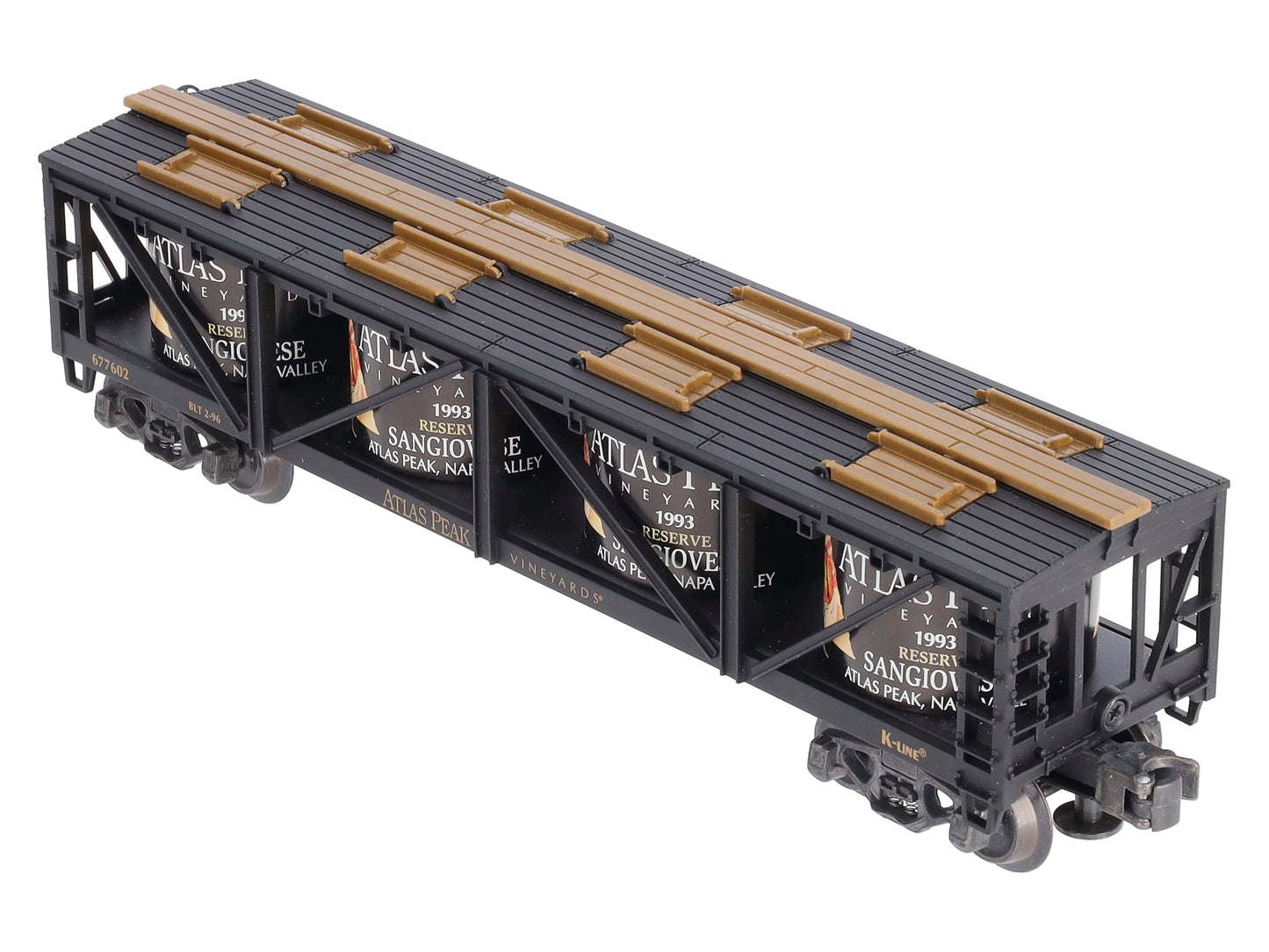 K-Line K677602 O Gauge Atlas Peak Vineyards "Sangiovese" Wine Car LN/Box