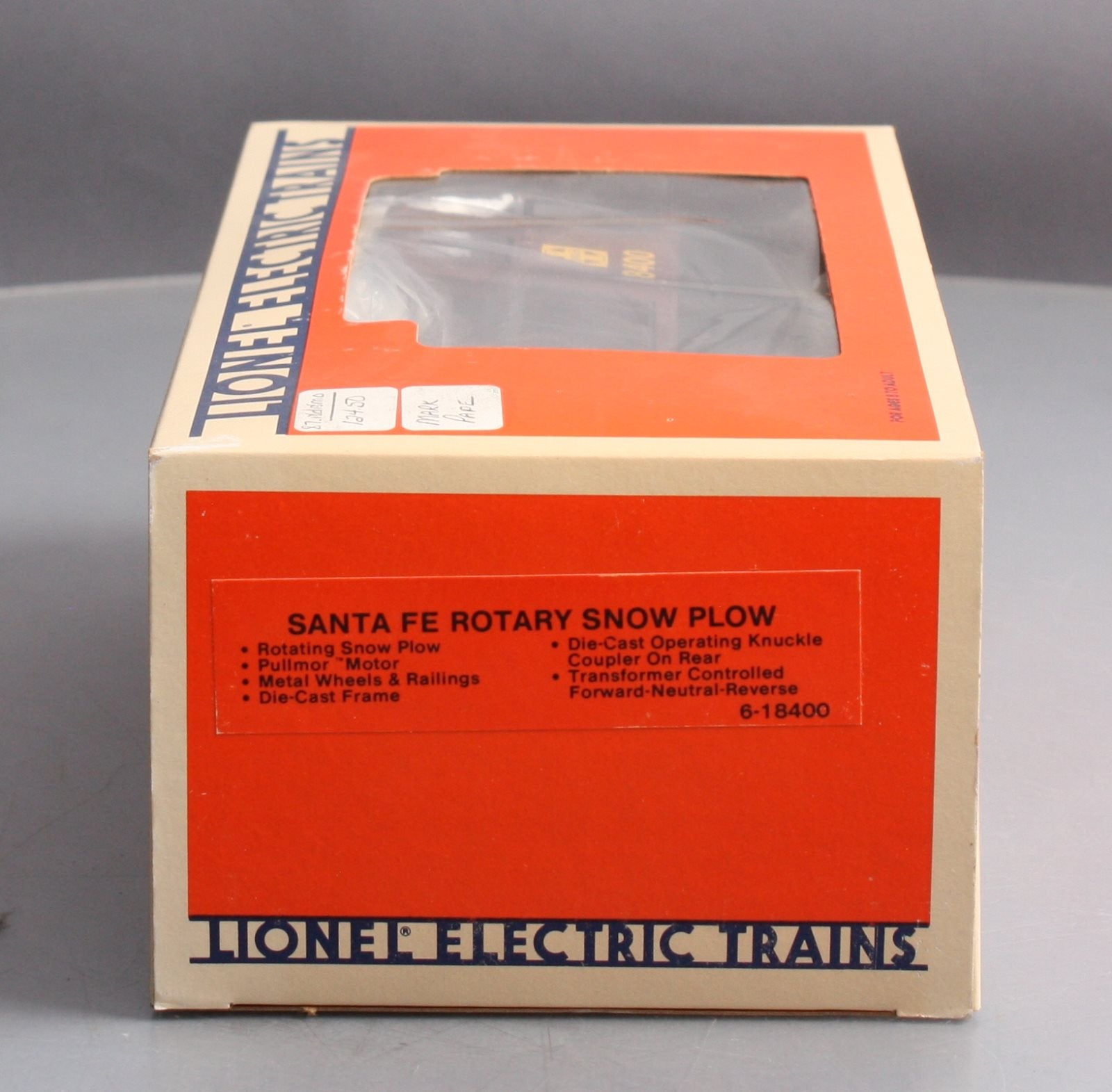 Lionel 6-18400 O Gauge Santa Fe Rotary Snowplow EX/Box
