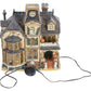 Lemax 05473A Spooky Town Lighted Greaves Manor Porcelain House EX/Box