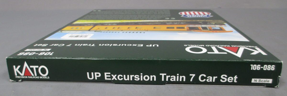 Kato 106-086 N Union Pacific Excursion Train Set (Set of 7) LN/Box