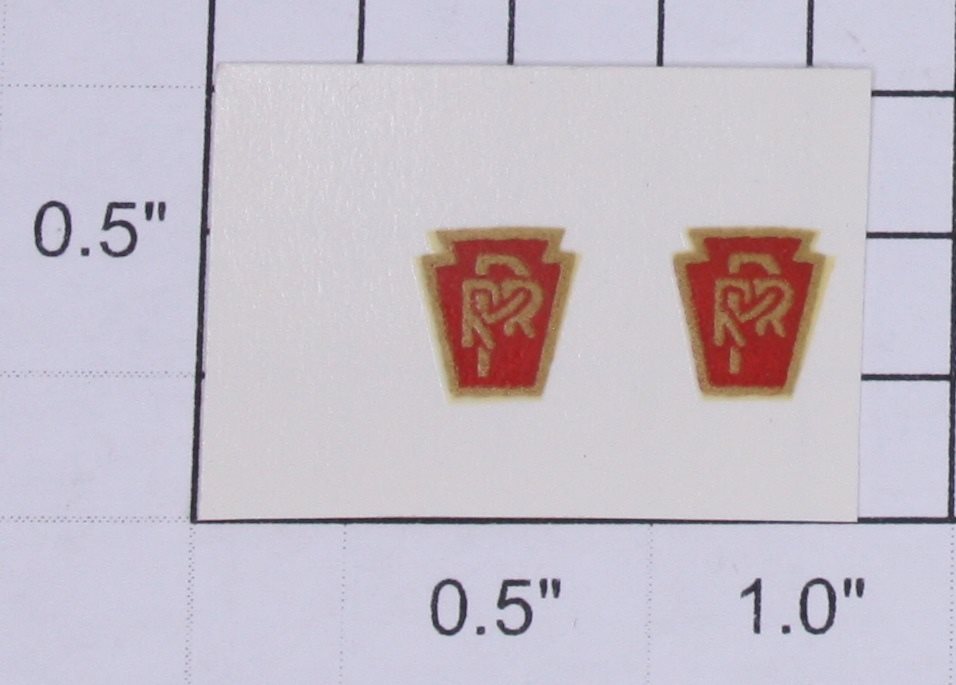 Lionel 2332-122 PRR Side Keystone Water Soluble for GG-1 (Pair of 2)