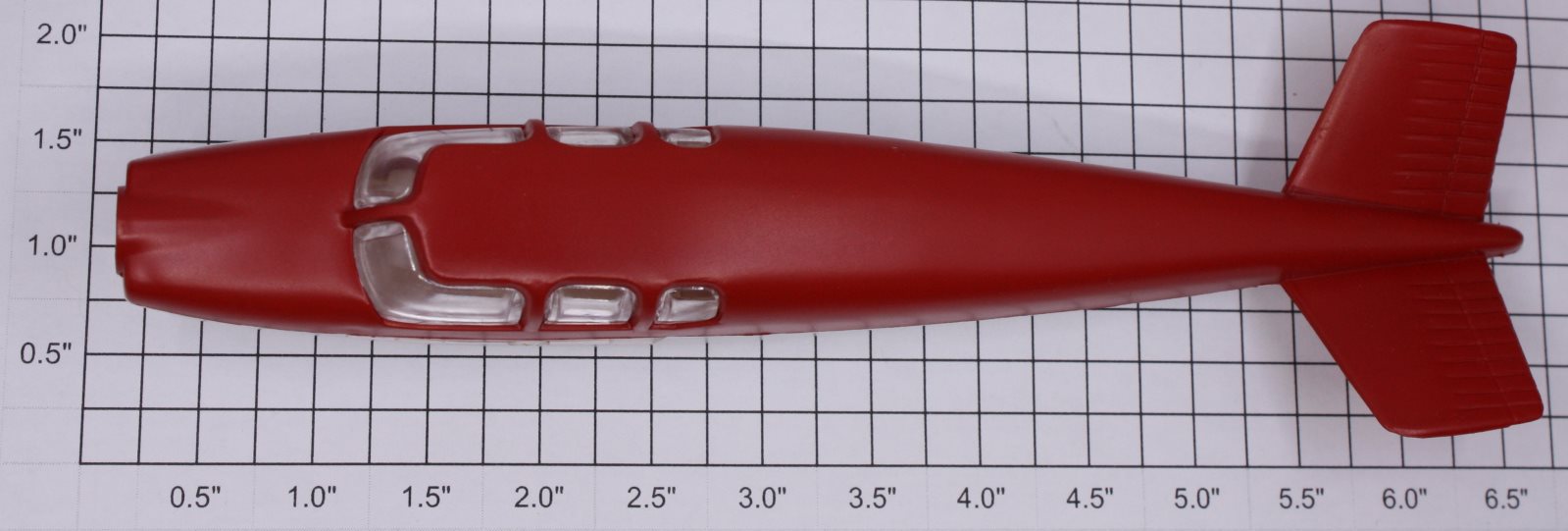 Lionel 6800-60 Red and White Airplane No Side Wings or Propeller-Incomplete