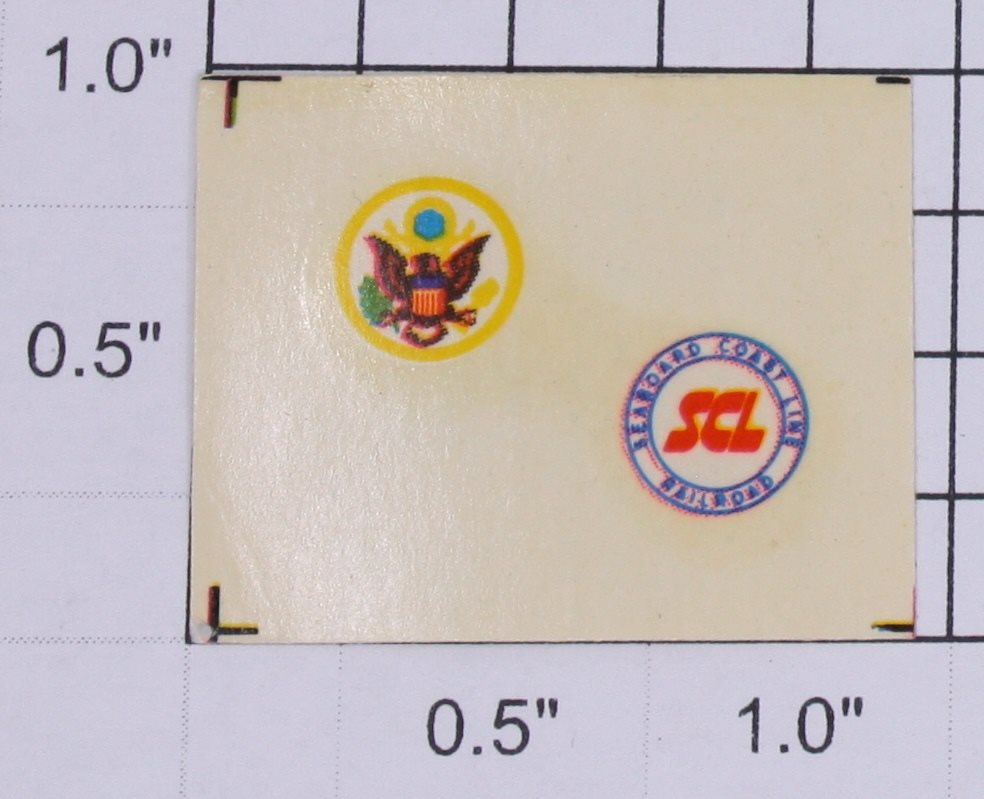 Lionel 1776-12 Eagle and Seaboard Coast Line Water Soluble Decal