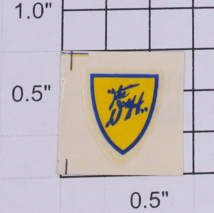 Lionel 8220-7 D&H Bright Yellow and Blue Water Soluble Front Nose Decal