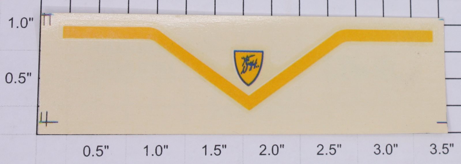 Lionel 8220-7 D&H Dark Yellow and Blue Water Soluble Front Nose Decal