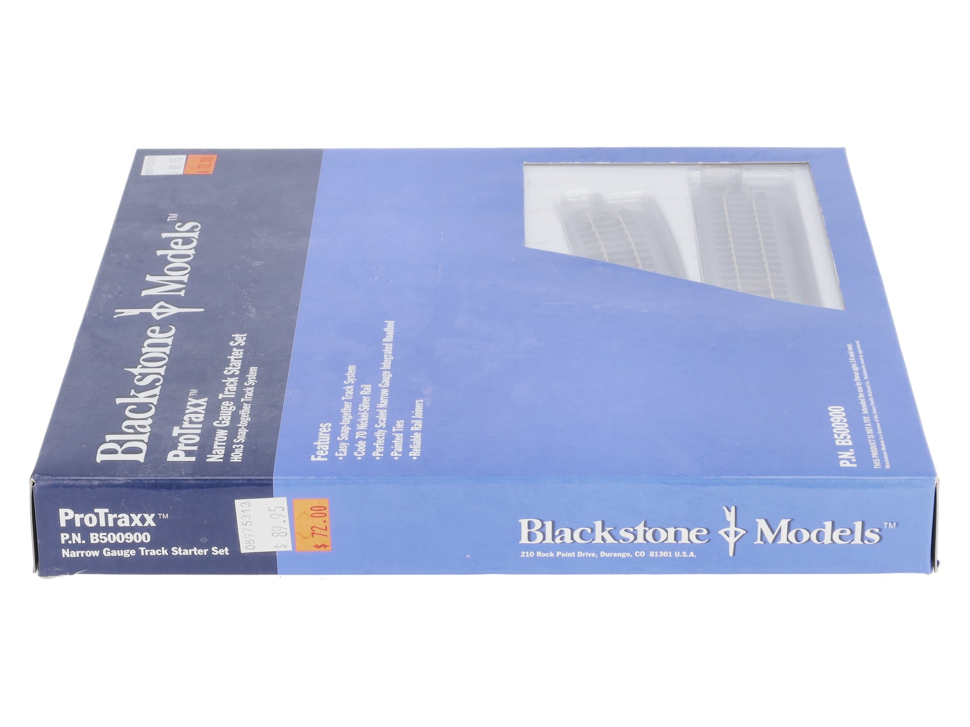 Blackstone Models B500900 HOn3 ProTraxx Narrow Gauge Track Starter Set LN/Box