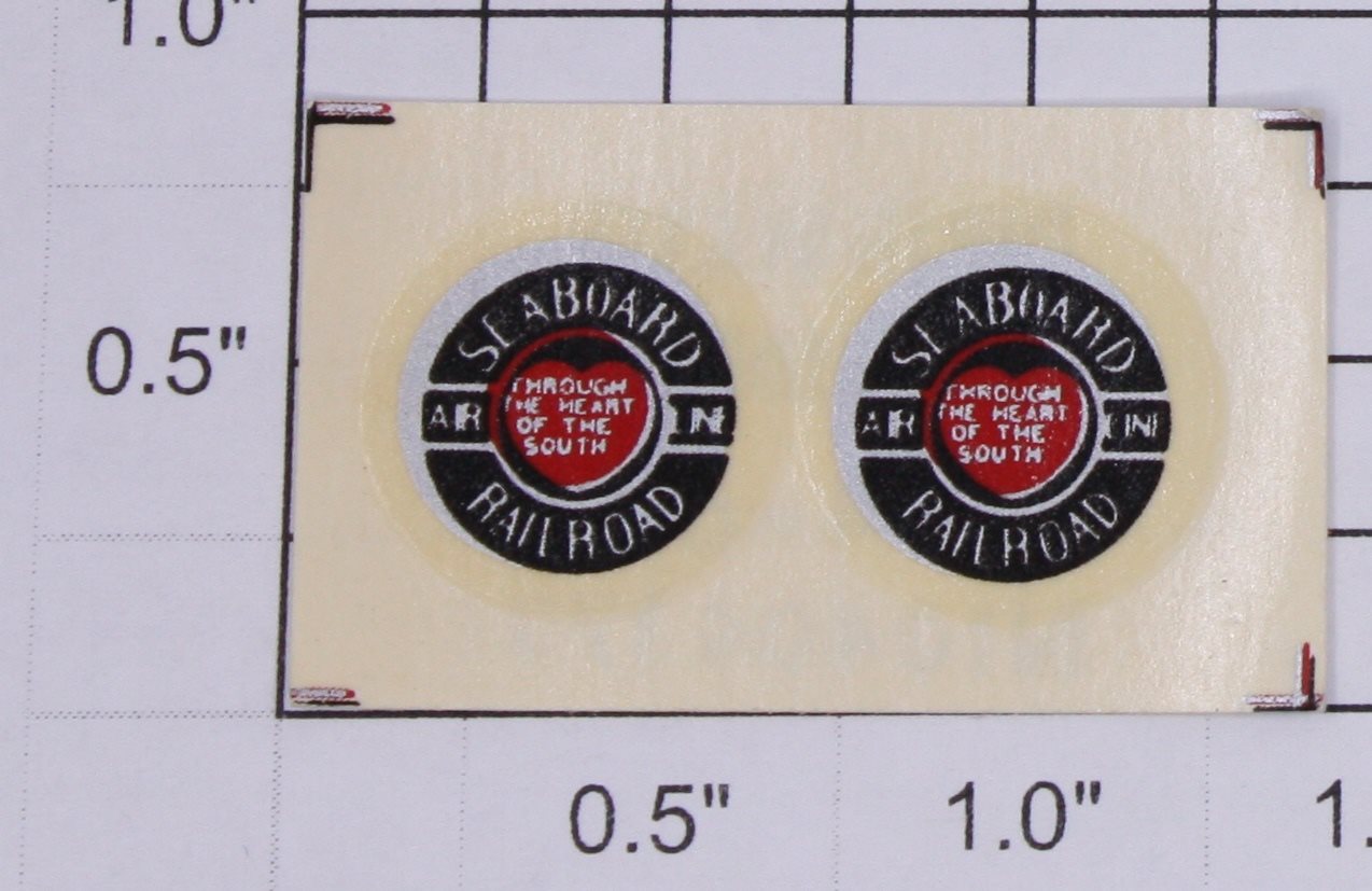 Lionel 8354-6 Seaboard Railroad Water Soluble Decal (Set of 2)