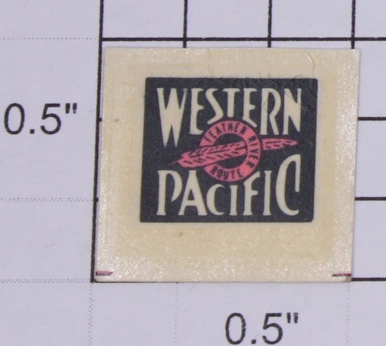 Lionel 9723-8 Western Pacific Boxcar Water Soluble Decal