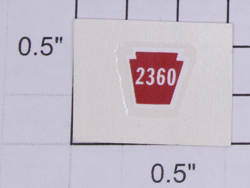 Lionel 2360-8 Keystone #2360 Water Decal with White Border-Sold Individually