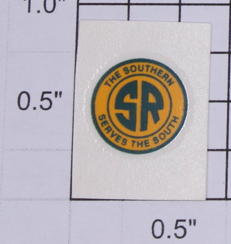 Lionel 2356-11 Yellow/Green Southern Water Soluble Decal-Sold Individually