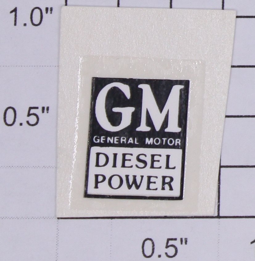 Lionel 397-32 Black "GM General Motor Diesel Power" Water Soluble Decal
