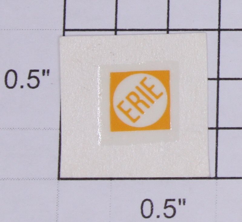 Lionel 2023-13  Erie Dark Yellow Side Truck Water Soluble Nose Decal