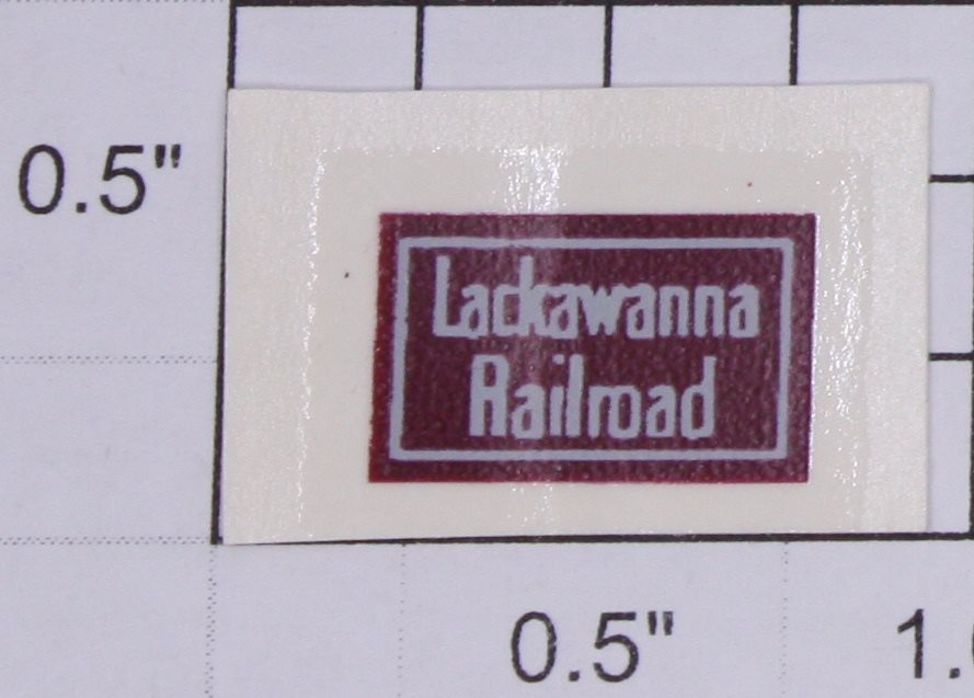 Lionel 2321-16 Lackawanna Railroad Water Soluble Decal