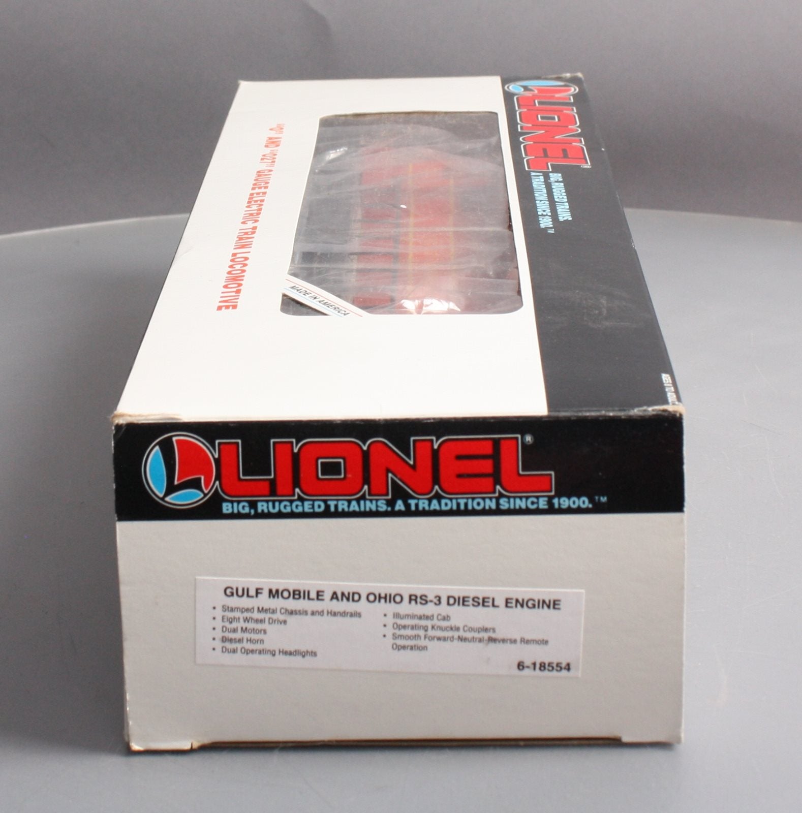 Lionel 6-18554 O Gauge Gulf Mobile & Ohio RS-3 Diesel Locomotive #721 LN/Box