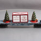 MTH 30-76681 O North Pole Flatcar with Lighted Christmas Trees