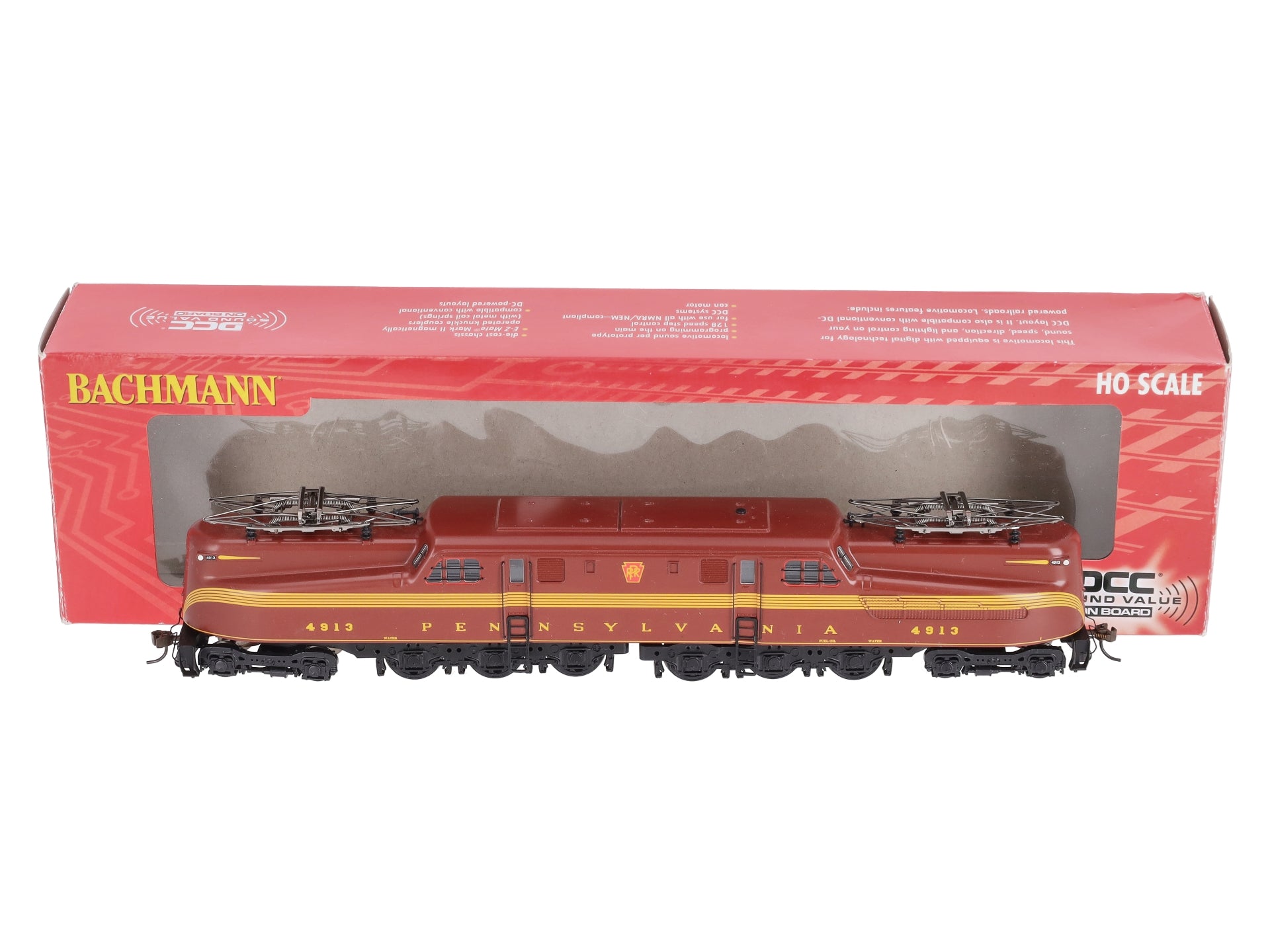Bachmann 65302 HO Pennsylvania GG-1 Electric Locomotive #4913 w
