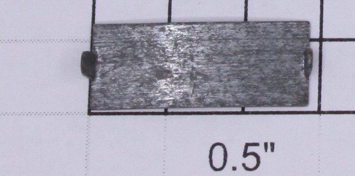 Lionel 654-1 Nickel #654 Number Plate with Mounting Tabs