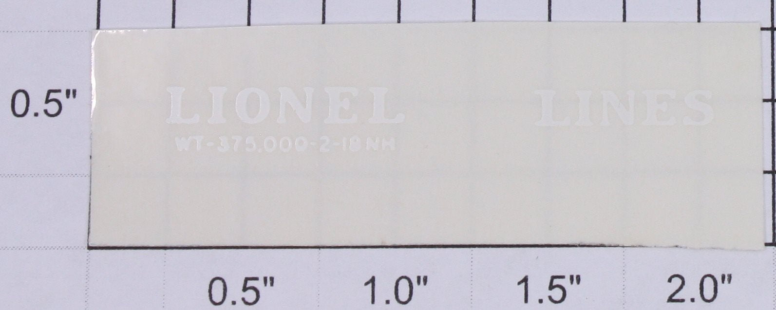 Lionel 2460-15 White Lettering 