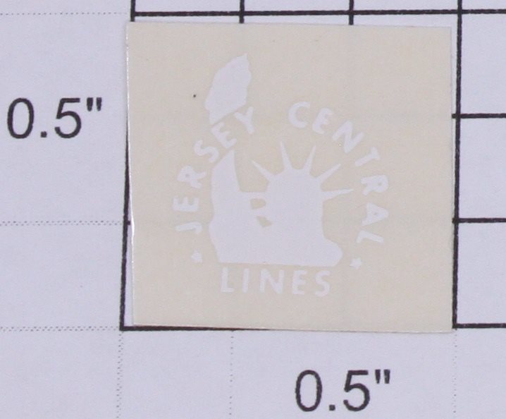 Lionel 2341-15 White Jersey Central Sticker Decal