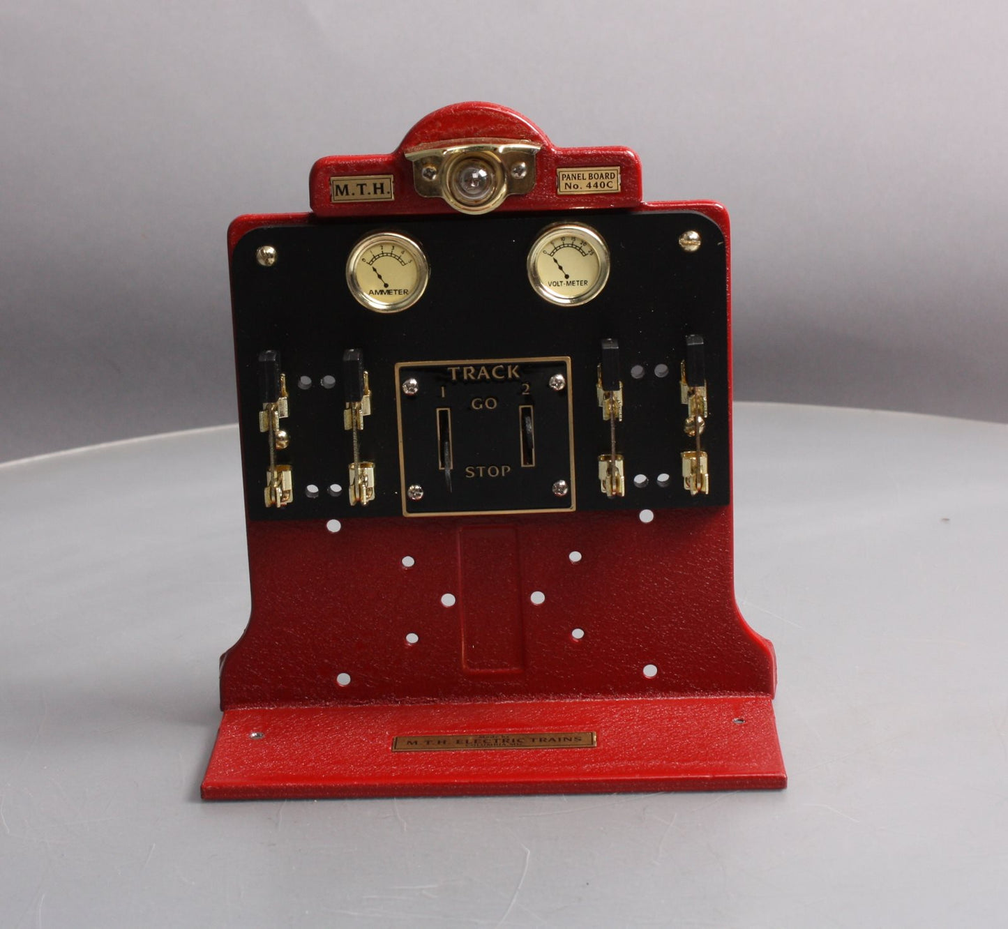 MTH 10-4041 #440C Control Panel-Crackle Red w/Brass
