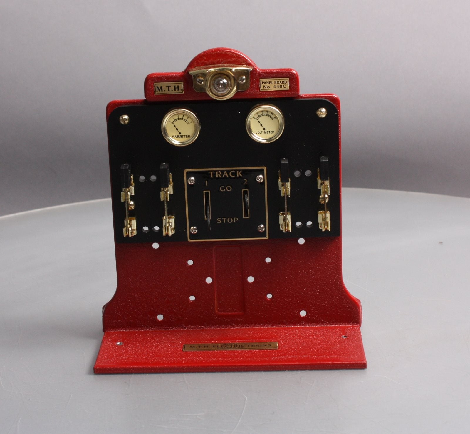 MTH 10-4041 #440C Control Panel-Crackle Red w/Brass