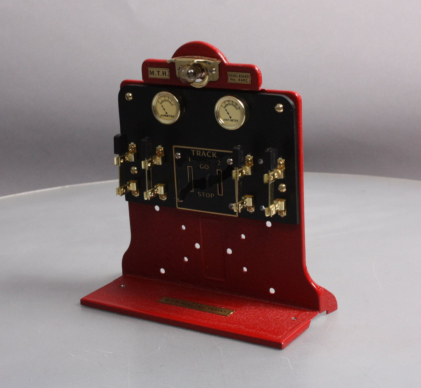 MTH 10-4041 #440C Control Panel-Crackle Red w/Brass