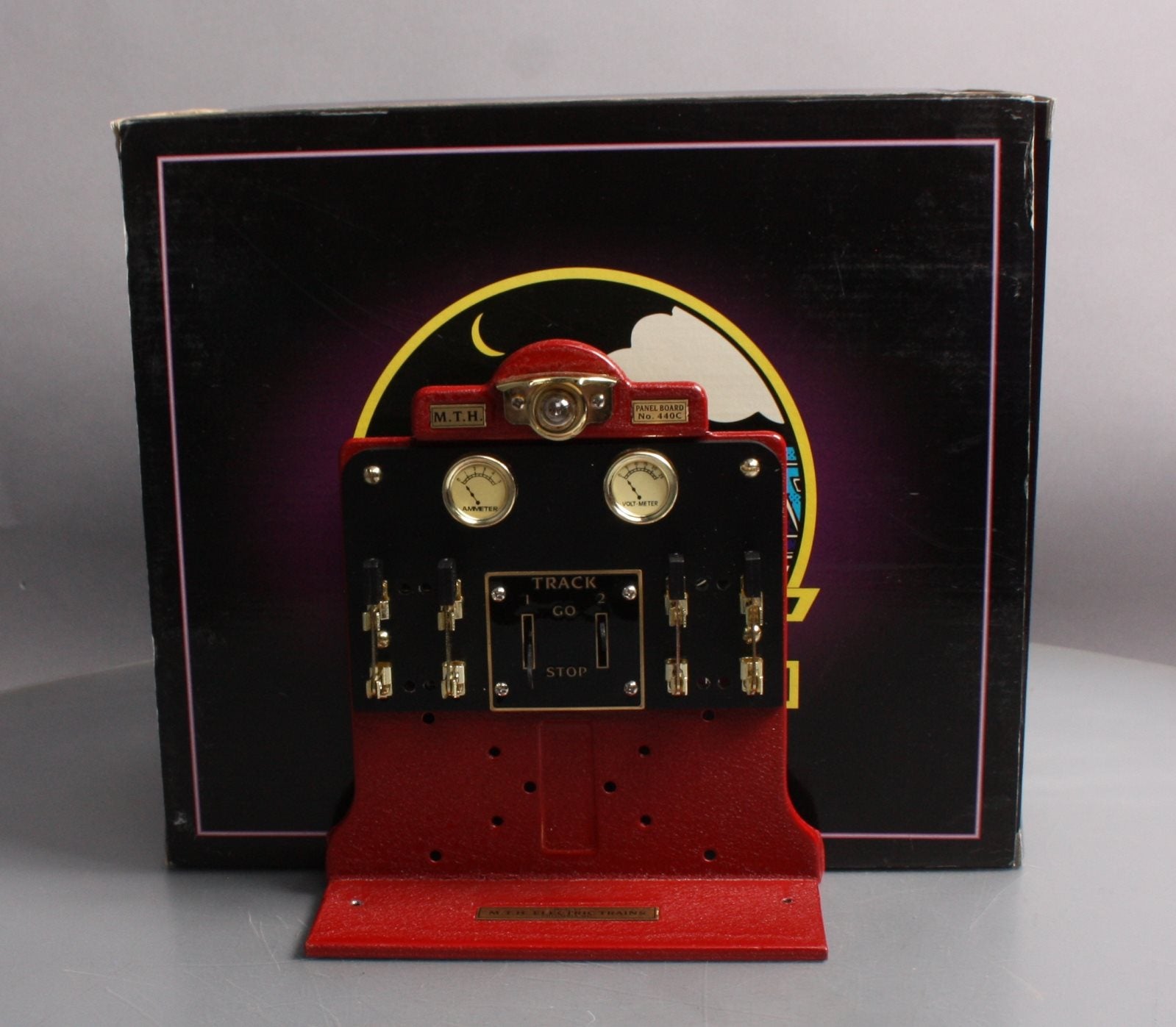 MTH 10-4041 #440C Control Panel-Crackle Red w/Brass