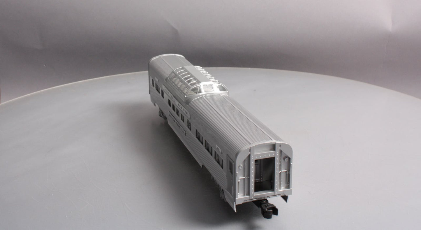 Lionel 6-29137 O Western Pacific California Zephyr "Silver Thistle" Vista Dome LN/Box