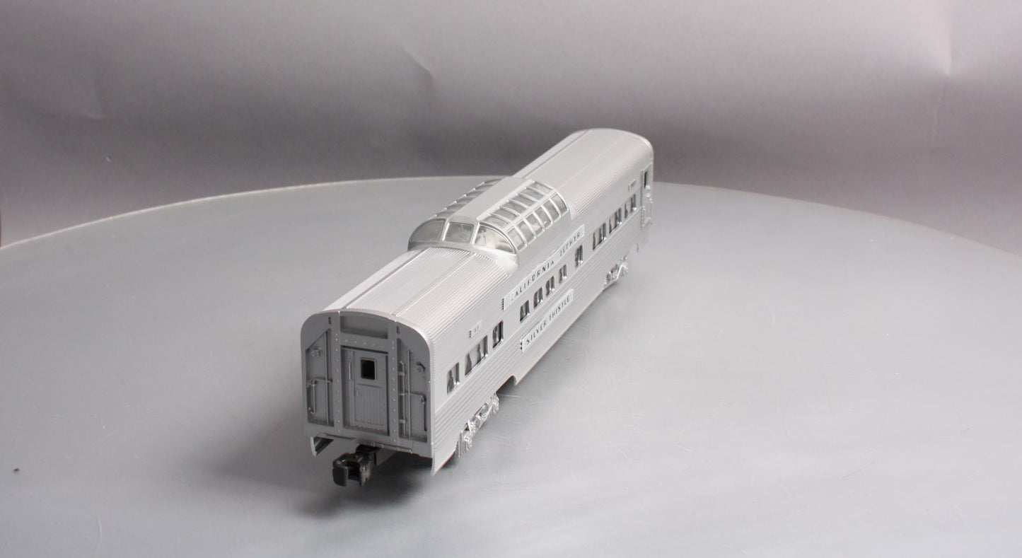 Lionel 6-29137 O Western Pacific California Zephyr "Silver Thistle" Vista Dome LN/Box