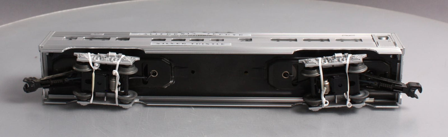 Lionel 6-29137 O Western Pacific California Zephyr "Silver Thistle" Vista Dome LN/Box