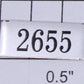 Lionel 2655-10 Nickel "2655" Name Plate with Adhesive