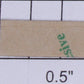 Lionel 2655-10 Nickel "2655" Name Plate with Adhesive