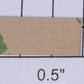 Lionel 2654-10 Brass "2654" Name Plate with Adhesive