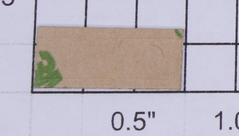 Lionel 2654-10 Brass "2654" Name Plate with Adhesive