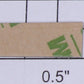 Lionel 654-10 Brass "No. 654" Name Plate with Adhesive
